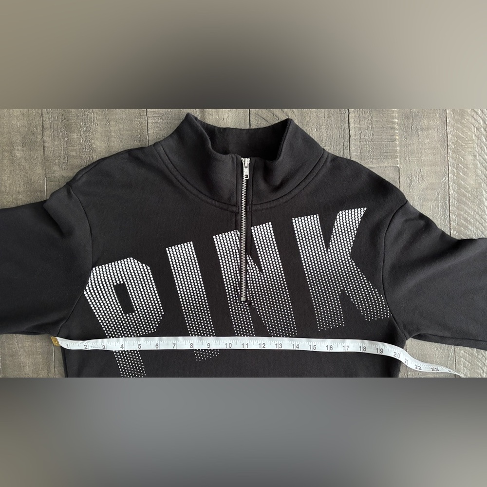 PINK Victoria's Secret Quarter Zip Sweater Size S - Picture 10 of 11
